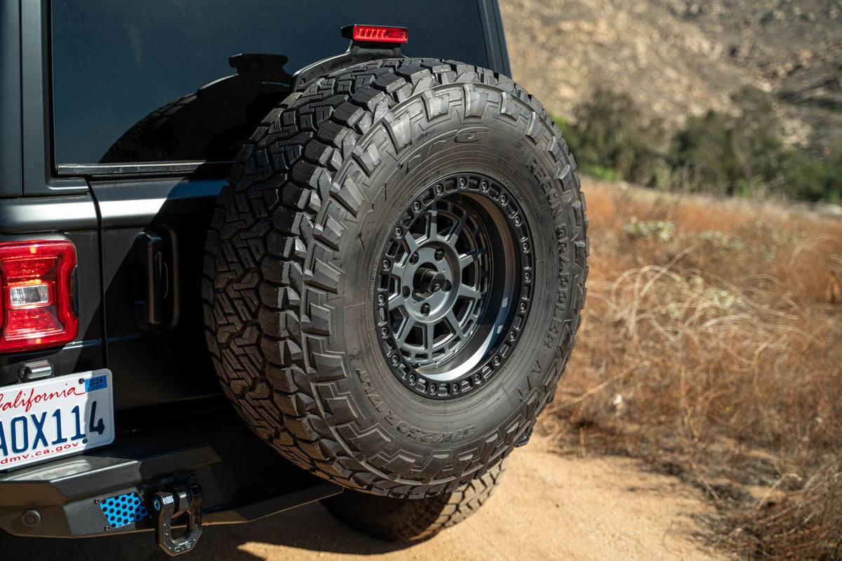 DV8 Offroad - 2018-2026 Jeep Wrangler JL | MTO Series Bumper Spare Tire Swing Gate - TCJL-13