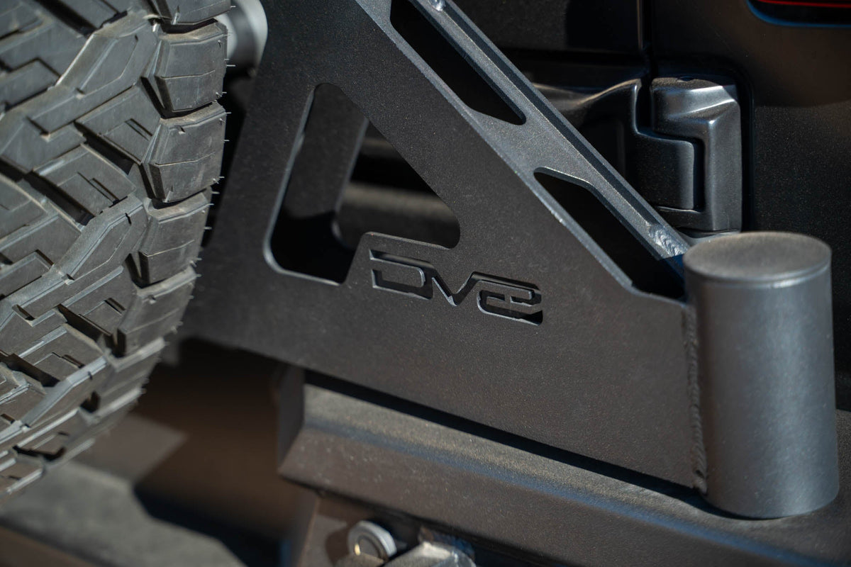 DV8 Offroad - 2018-2026 Jeep Wrangler JL | MTO Series Bumper Spare Tire Swing Gate - TCJL-13