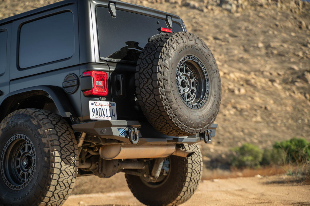 DV8 Offroad - 2018-2026 Jeep Wrangler JL | MTO Series Bumper Spare Tire Swing Gate - TCJL-13
