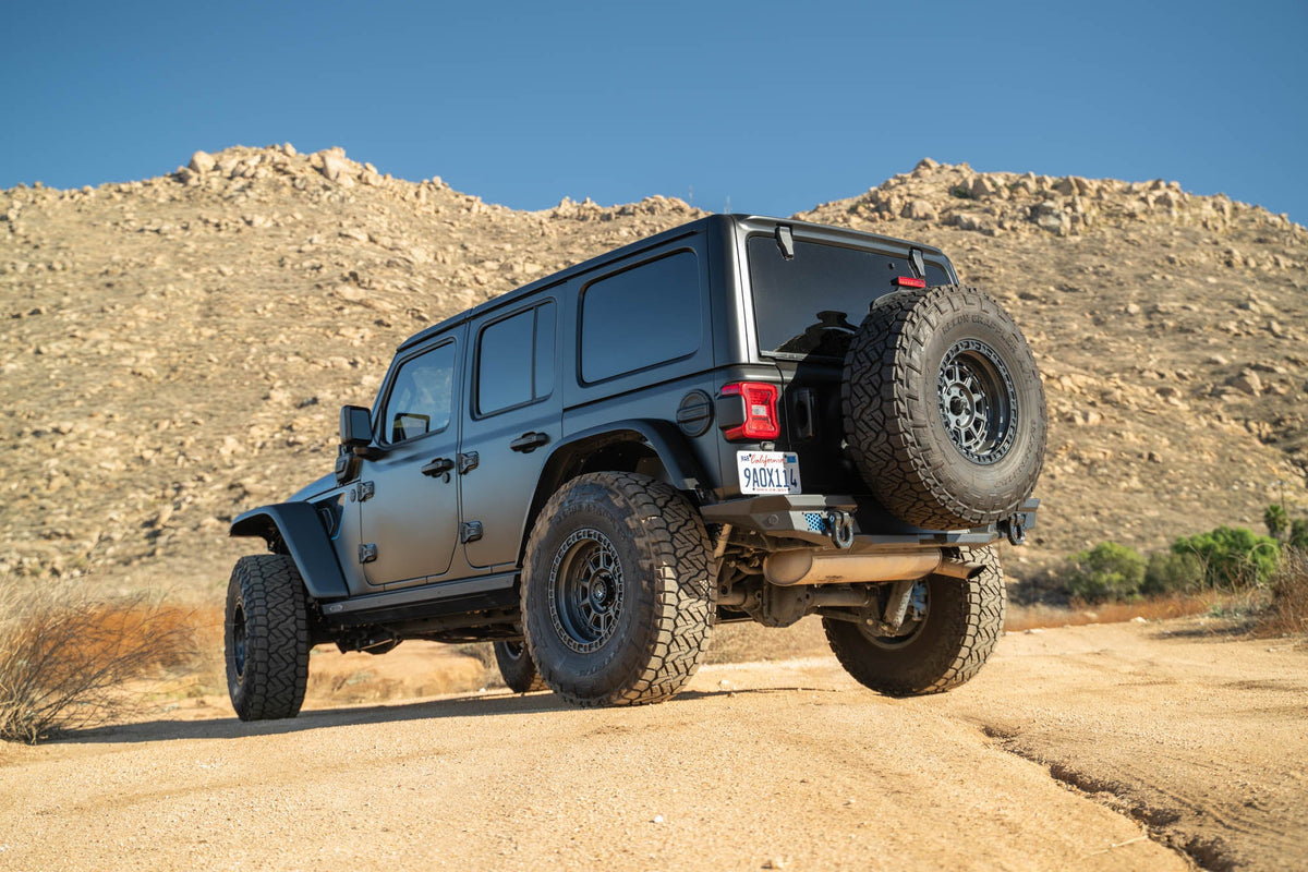 DV8 Offroad - 2018-2026 Jeep Wrangler JL | MTO Series Bumper Spare Tire Swing Gate - TCJL-13