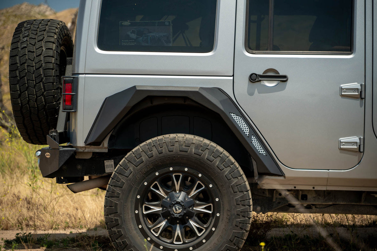 DV8 Offroad - 2007-2018 Jeep Wrangler JK Armor Fender Flares | Front & Rear - FDJK-09