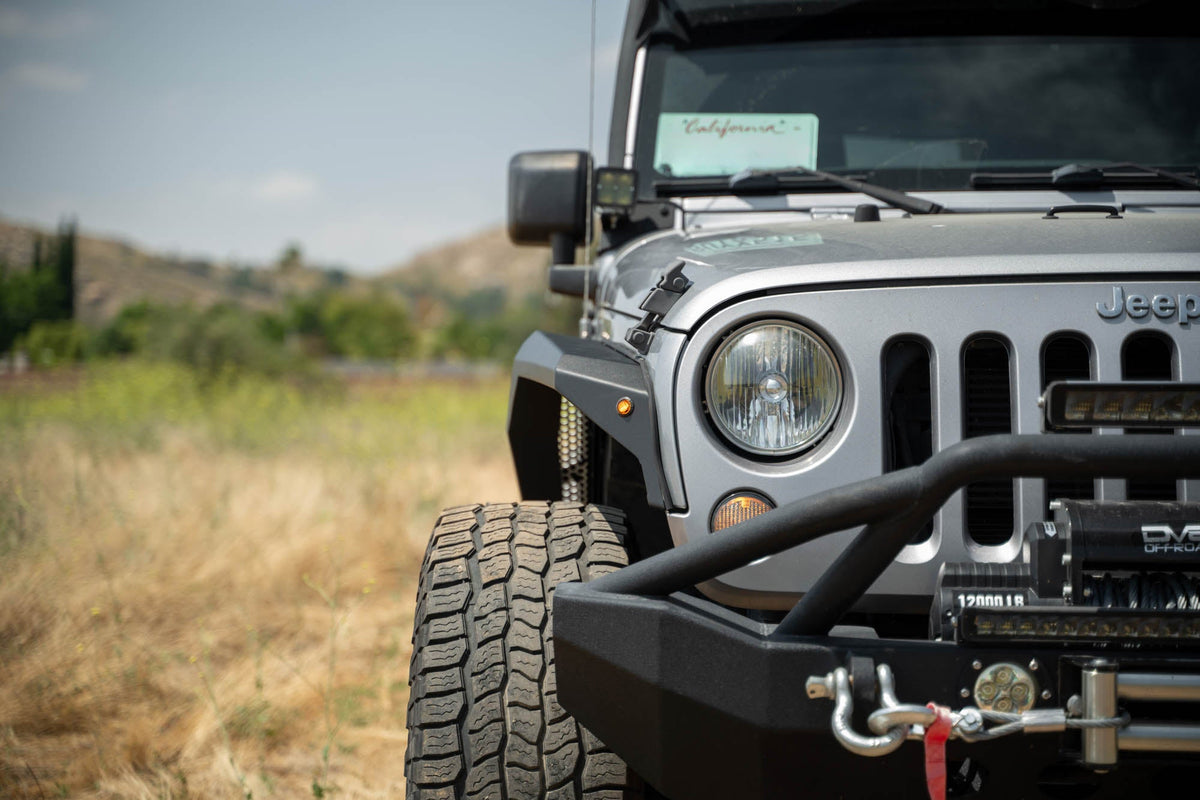 DV8 Offroad - 2007-2018 Jeep Wrangler JK Armor Fender Flares | Front & Rear - FDJK-09