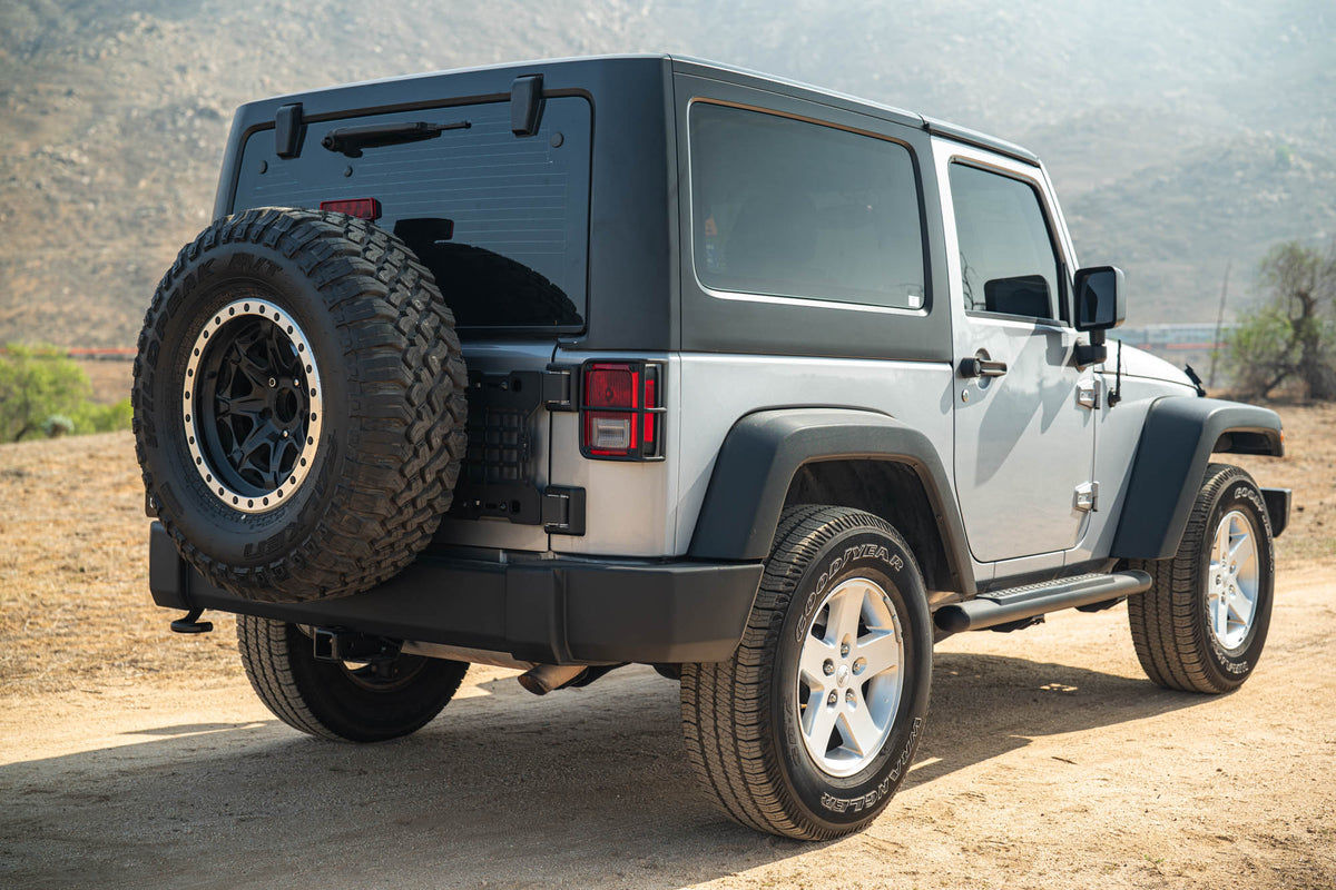 DV8 Offroad - 2007-2018 Jeep Wrangler JK Tailgate Reinforcement Molle Panel - TCJK-04