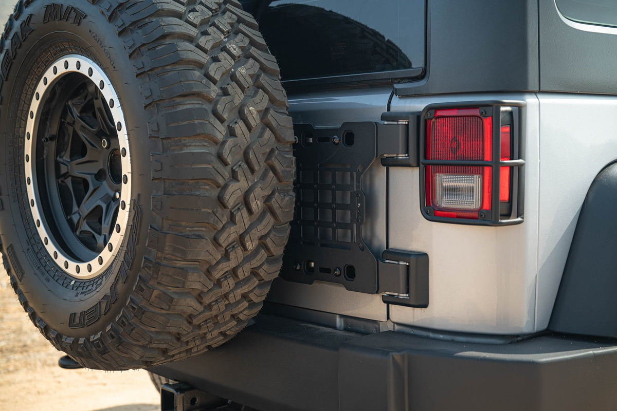 DV8 Offroad - 2007-2018 Jeep Wrangler JK Tailgate Reinforcement Molle Panel - TCJK-04