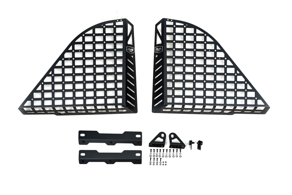 DV8 Offroad - 2018-2026 Jeep Wrangler JL 4-Door Rear Window Pocketed Molle Panels - MPJL-02