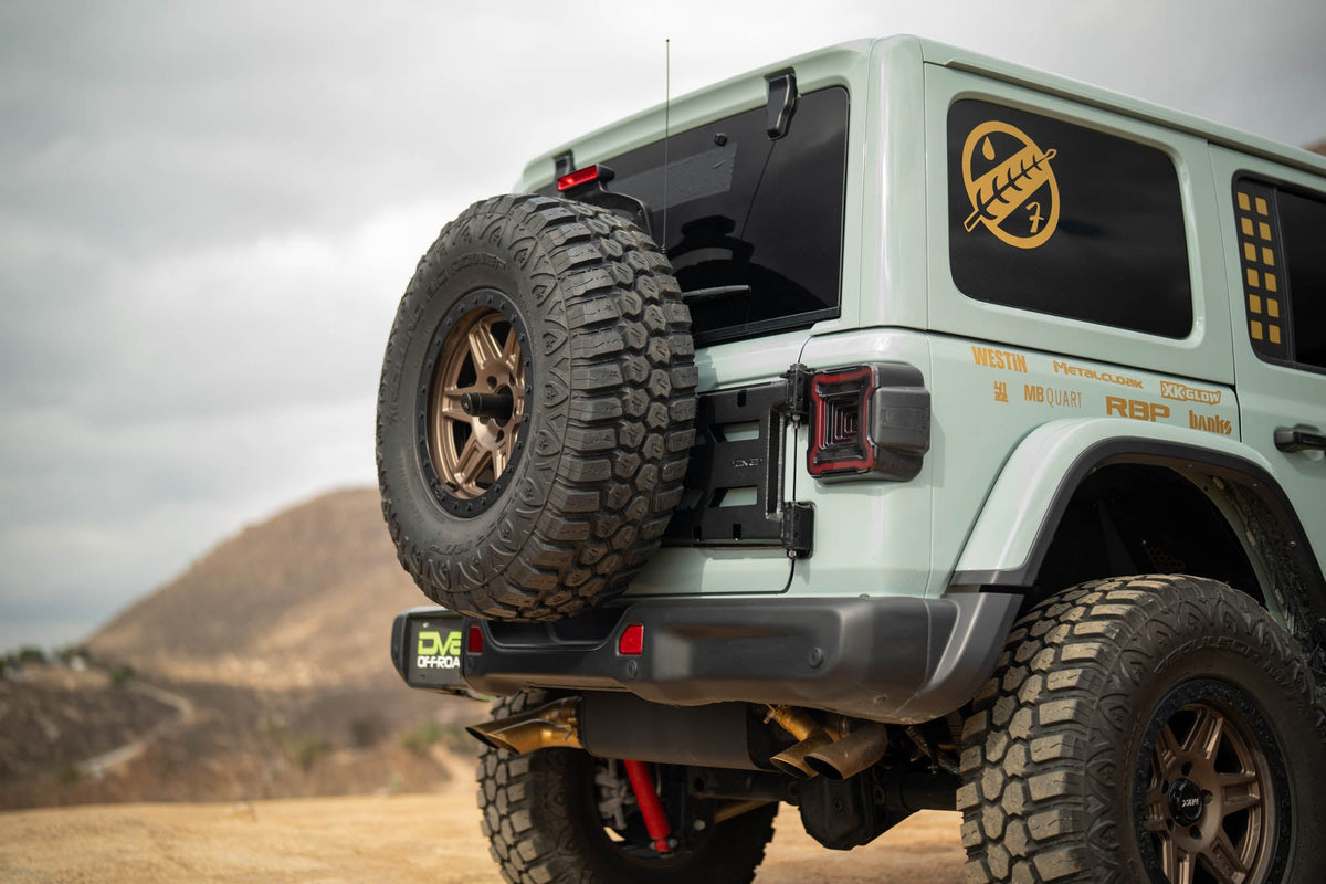 DV8 Offroad - 2018-2026 Jeep Wrangler JL Spare Tire Carrier - TCJL-15