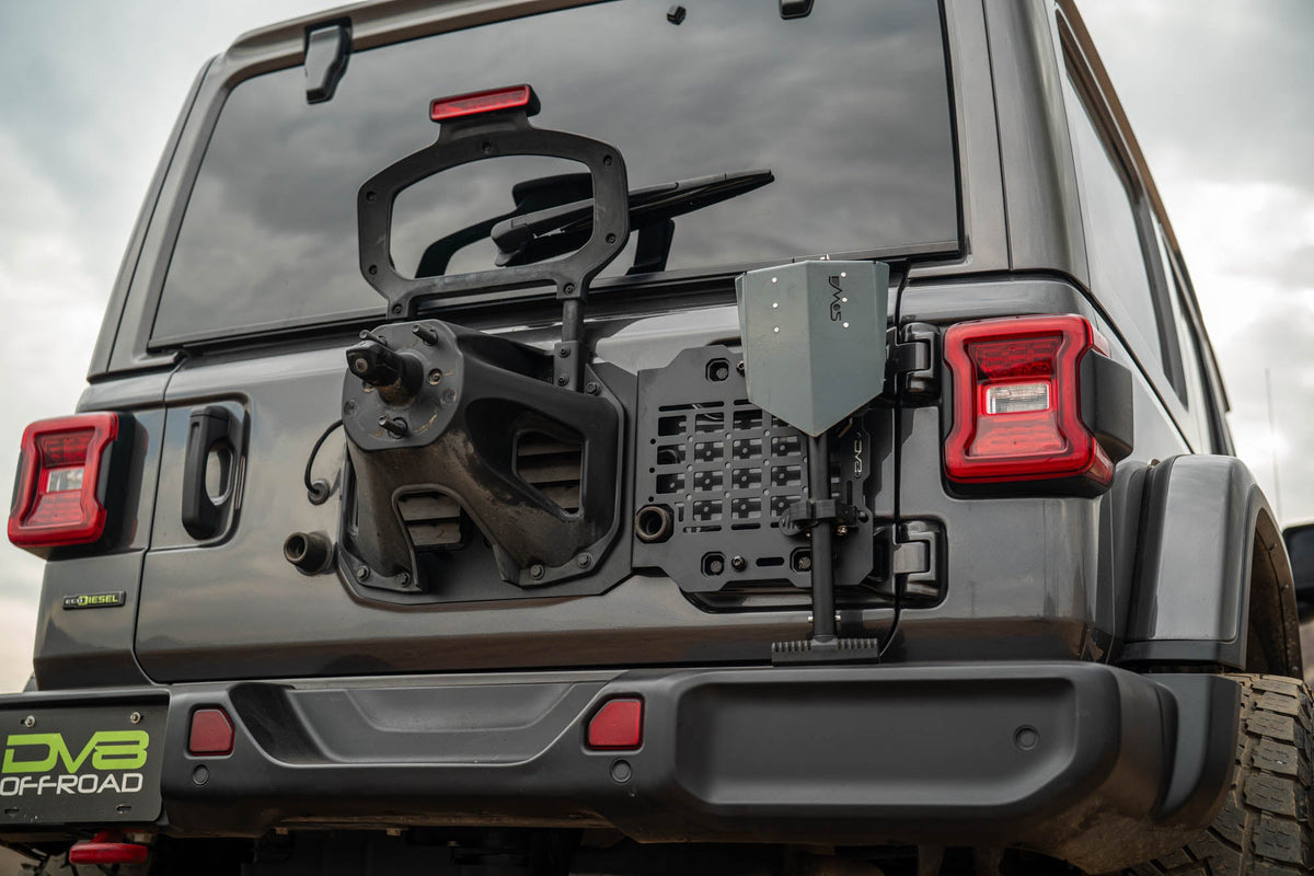 DV8 Offroad - 2018-2026 Jeep Wrangler JL Tailgate Reinforcement Molle Panel - TCJL-04