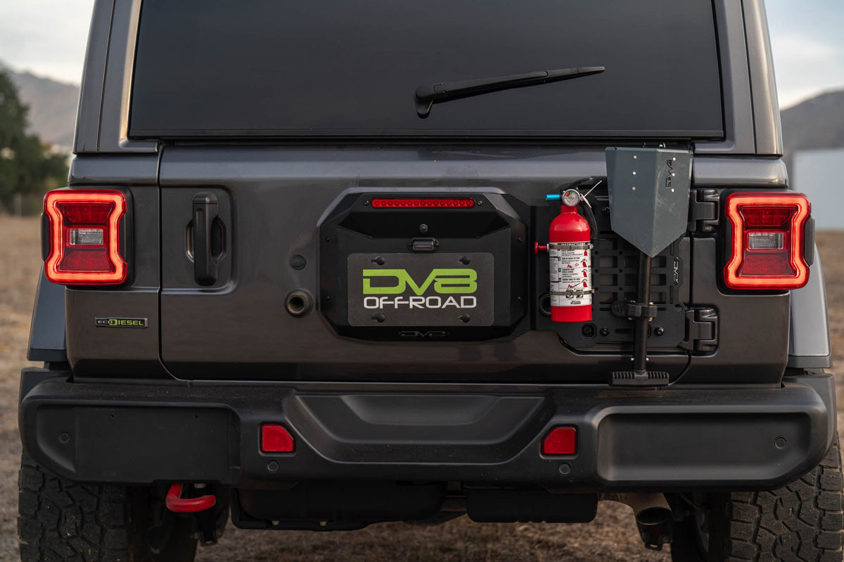 DV8 Offroad - 2018-2026 Jeep Wrangler JL Tailgate Reinforcement Molle Panel - TCJL-04