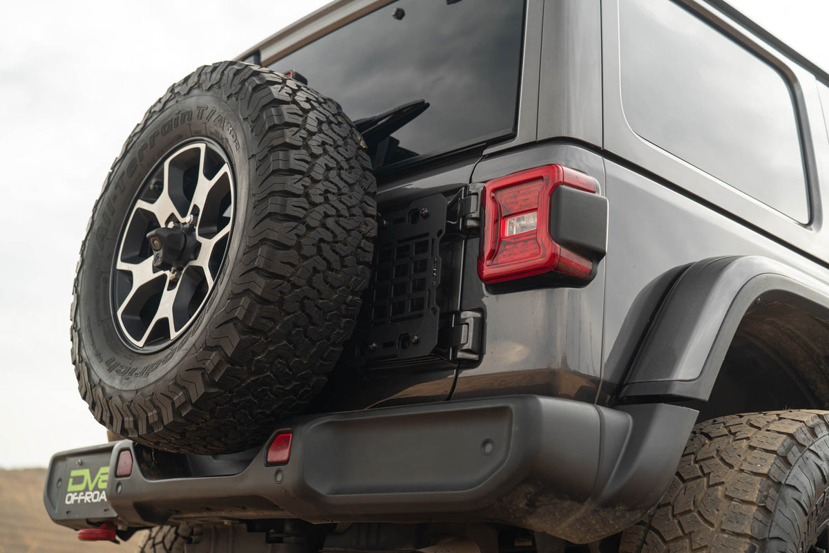 DV8 Offroad - 2018-2026 Jeep Wrangler JL Tailgate Reinforcement Molle Panel - TCJL-04