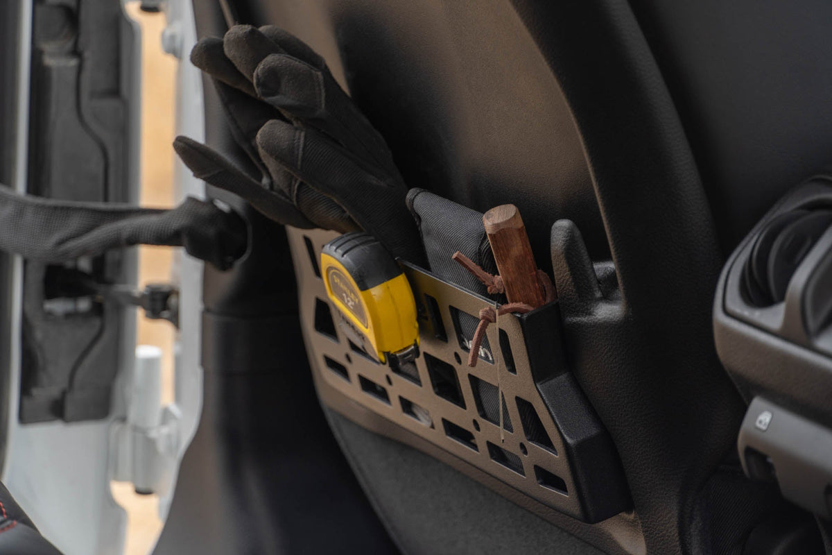 DV8 Offroad - 2018-2026 Jeep Wrangler & Gladiator Rubicon/Mojave | Seat Back Molle Pockets - MPJL-09