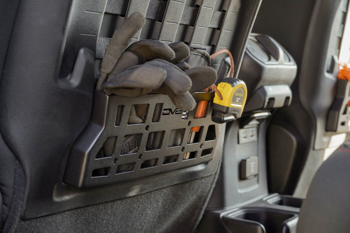 DV8 Offroad - 2018-2026 Jeep Wrangler & Gladiator Rubicon/Mojave | Seat Back Molle Pockets - MPJL-09