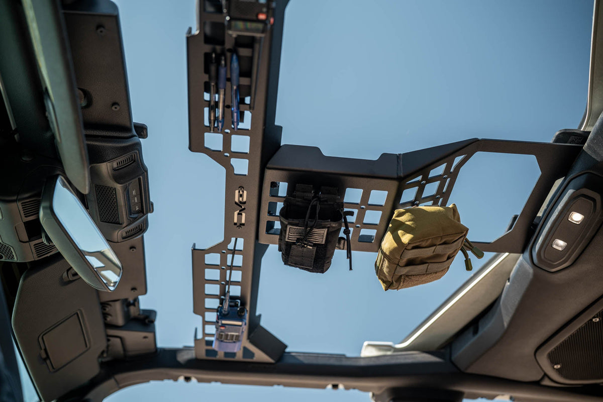 DV8 Offroad - 2018-2026 Jeep Wrangler & Gladiator Overhead Molle Panel - MPJL-04