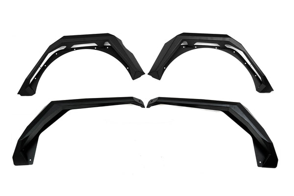 DV8 Offroad - 2018-2026 Jeep Wrangler JL Armor Fender Flares - FDJL-09