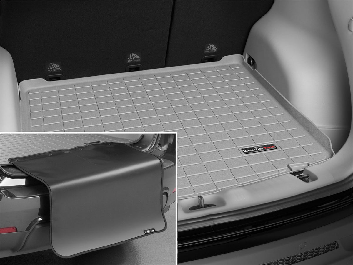 Weathertech - Cargo Liner w/Bumper Protector - Gray Cargo Tray In Highest Position 17-25 Jeep Compass - 421043SK