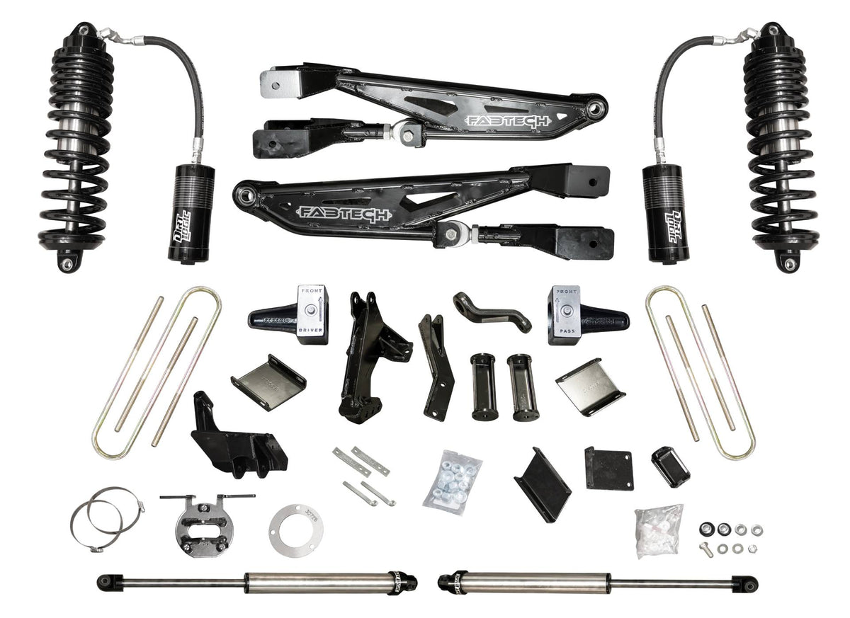 6″ FTS-X Radius Arm System w/ Front Dirt Logic 4.0 Resi Coilovers & Rear DIrt Logic 2.25 Shocks – K2436DL