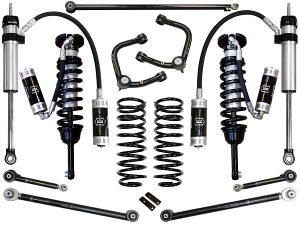 ICON 2007+ Toyota FJ / 2003+ Toyota 4Runner 0-3.5" Stage 6 Suspension System w/ Tubular UCA - K53186T