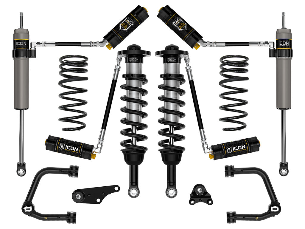ICON 2024+ Toyota Tacoma 1.25in-3in Stage 5 Suspension System Tubular w/ Triple Rate Spring - K53295TS