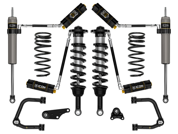 ICON 2024+ Toyota Tacoma 1.25in-3in Stage 5 Suspension System Tubular w/ Triple Rate Spring - K53295TS