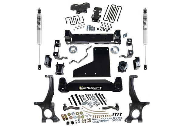 Superlift 07-20 Toyota Tundra 4WD (Excl TRD Pro Rock Warrior/Xsp X) 4.5in Lift Kit w/ Fox Shocks - K963F - front view