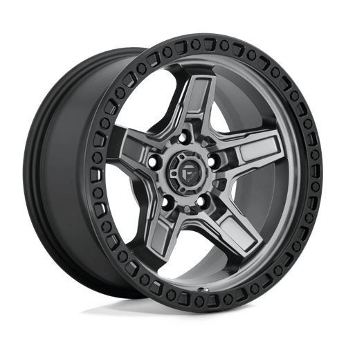 Fuel Off-Road Aluminum Wheels 17X9 Kicker D698 Matte Gunmetal Black Bead Ring