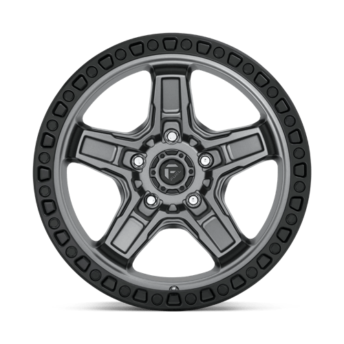 Fuel Off-Road Aluminum Wheels 17X9 Kicker D698 Matte Gunmetal Black Bead Ring