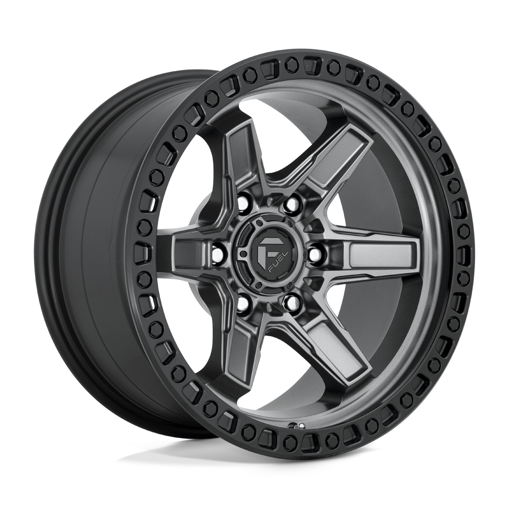 Fuel Off-Road D698 17X9 Matte Gunmetal Black Bead Ring 5x127 +1mm