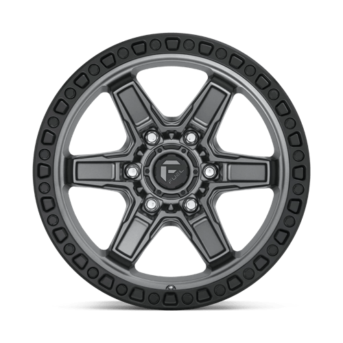 Fuel Off-Road Aluminum Wheels 17X9 Kicker D698 Matte Gunmetal Black Bead Ring
