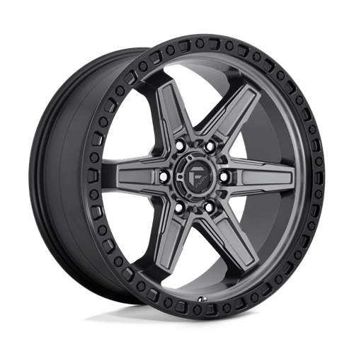 Fuel Off-Road Aluminum Wheels 20X9 Kicker D698 Matte Gunmetal Black Bead Ring