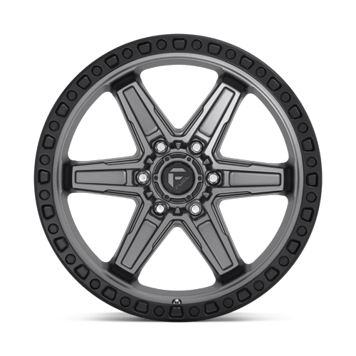 Fuel Off-Road Aluminum Wheels 20X9 Kicker D698 Matte Gunmetal Black Bead Ring