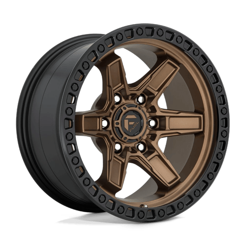 Fuel Off-Road Aluminum Wheels 17X9 Kicker D699 Matte Bronze Black Bead Ring