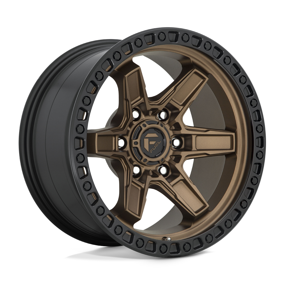 Fuel Off-Road Aluminum Wheels 17X9 Kicker D699 Matte Bronze Black Bead Ring
