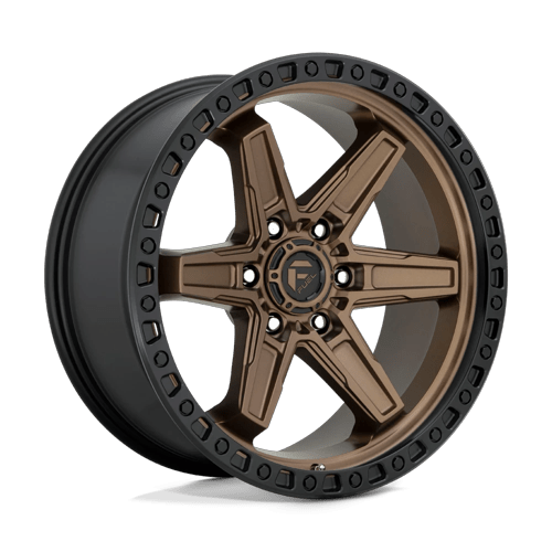 Fuel Off-Road Aluminum Wheels 20X9 Kicker D699 Matte Bronze Black Bead Ring