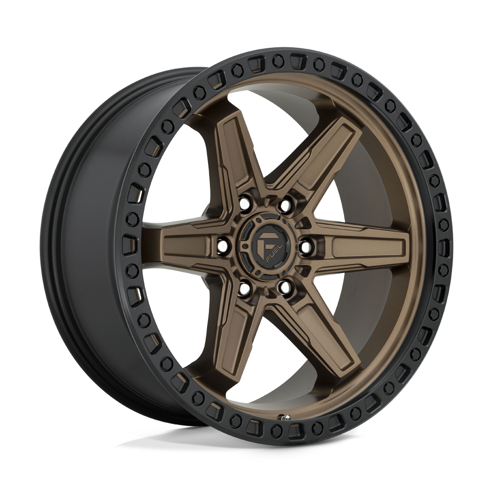 Fuel Off-Road Aluminum Wheels 20X9 Kicker D699 Matte Bronze Black Bead Ring