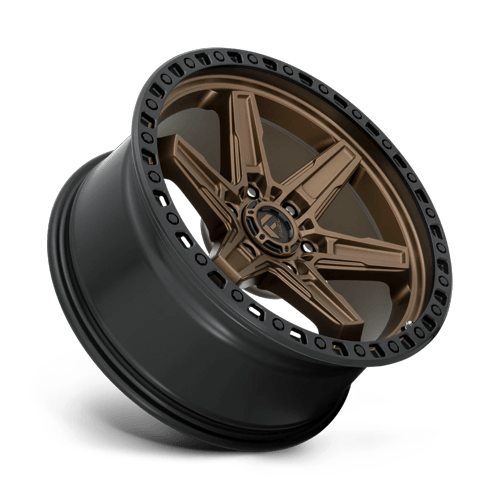 Fuel Off-Road Aluminum Wheels 20X9 Kicker D699 Matte Bronze Black Bead Ring
