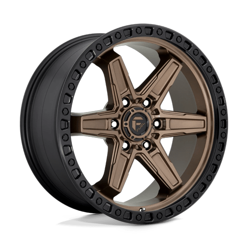 Fuel Off-Road Aluminum Wheels 20X9 Kicker D699 Matte Bronze Black Bead Ring