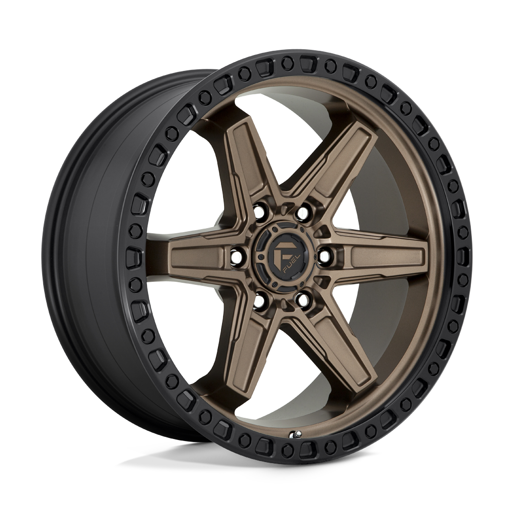 Fuel Off-Road Aluminum Wheels 20X9 Kicker D699 Matte Bronze Black Bead Ring