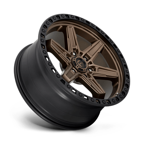 Fuel Off-Road Aluminum Wheels 20X9 Kicker D699 Matte Bronze Black Bead Ring