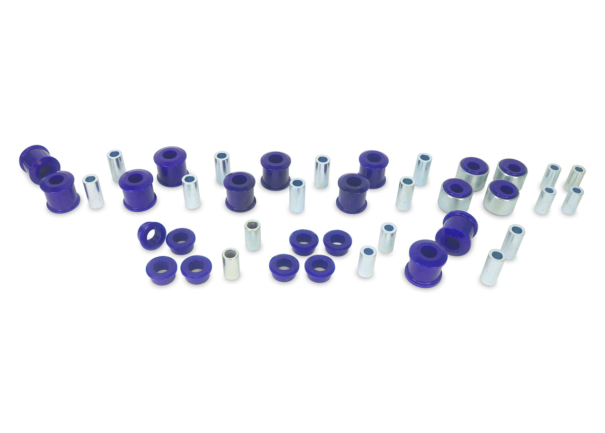 SuperPro - Front and Rear Radius Arms & Panhard Rods Bushing Kit - Moderate Lift Caster Correction - KIT058ADJK