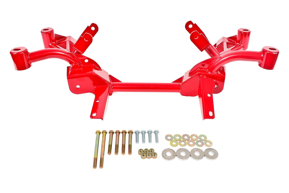 BMR 82-82 3rd Gen F-Body K-Member w/ LS1 Motor Mounts and Pinto Rack Mounts - Red - KM008-1R