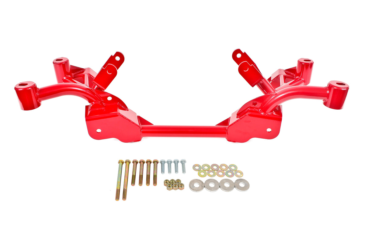 BMR 82-82 3rd Gen F-Body K-Member w/ LS1 Motor Mounts and STD. Rack Mounts - Red - KM008R
