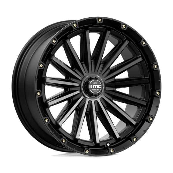 KMC Km102 Signal 20X9 6X135/6X139.7/6X139 +0MM Satin Black W/ Gray Tint