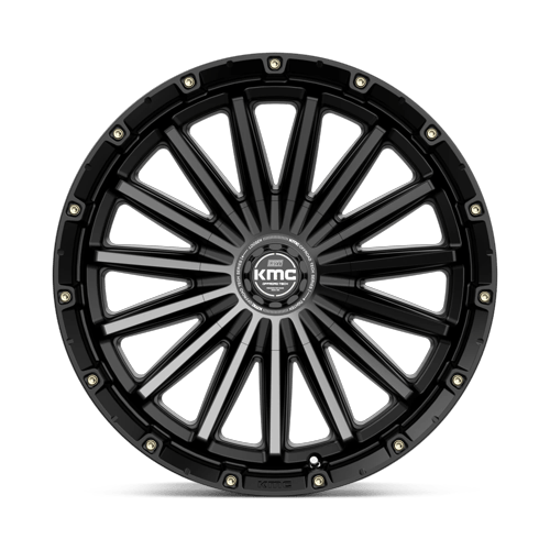 KMC Km102 Signal 20X9 6X135/6X139.7/6X139 +0MM Satin Black W/ Gray Tint