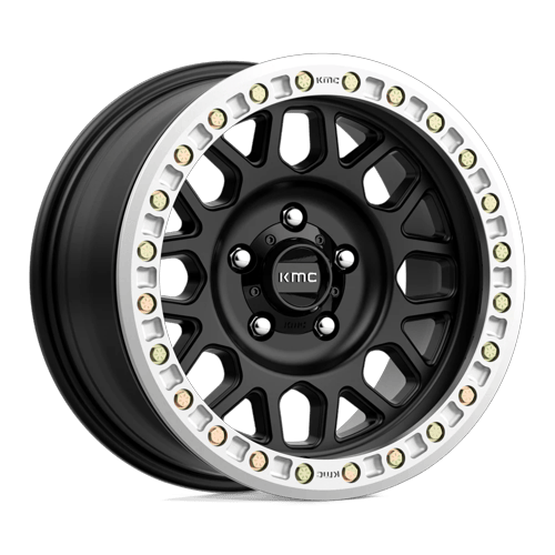 KMC Km234 Grenade Desert Beadlock 20X9 BLANK -12MM Satin Black