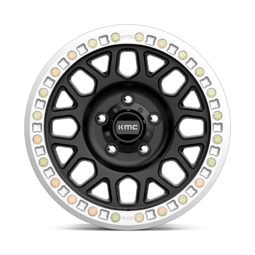 KMC Km234 Grenade Desert Beadlock 20X9 BLANK -12MM Satin Black