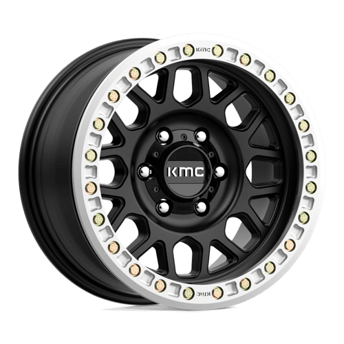 KMC Km234 Grenade Desert Beadlock 17X8.5 6X139.7 +0MM Satin Black