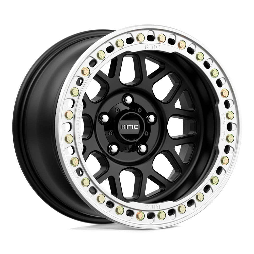 KMC Km235 Grenade Crawl Beadlock 17X8.5 8X165.1 +0MM Satin Black