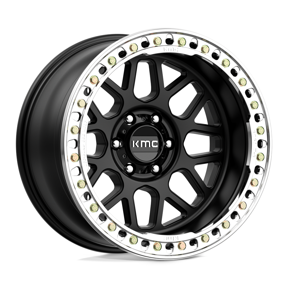 KMC Km235 Grenade Crawl Beadlock 20X10 6X139.7 -48MM Satin Black