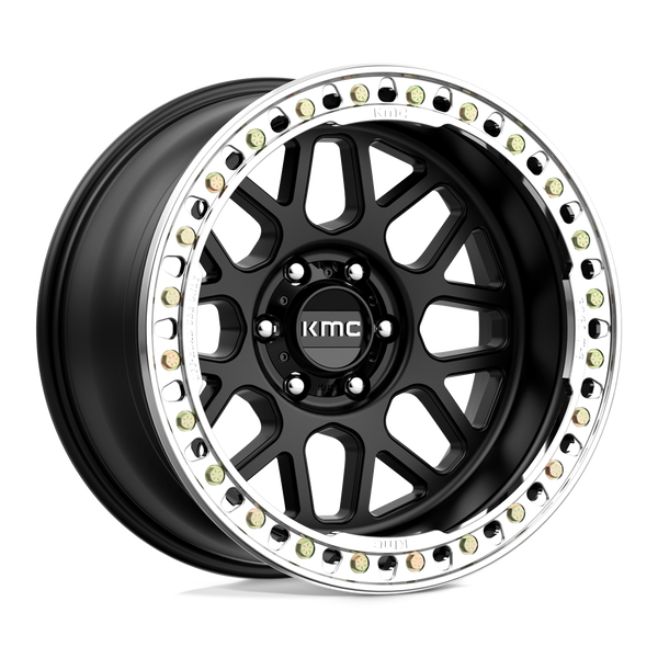 KMC Km235 Grenade Crawl Beadlock 20X10 6X139.7 -48MM Satin Black