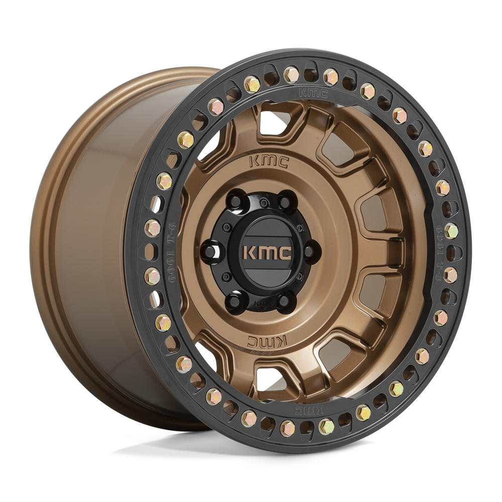 KMC Km236 Tank Beadlock 17X9 6X139.7 -15MM Matte Bronze