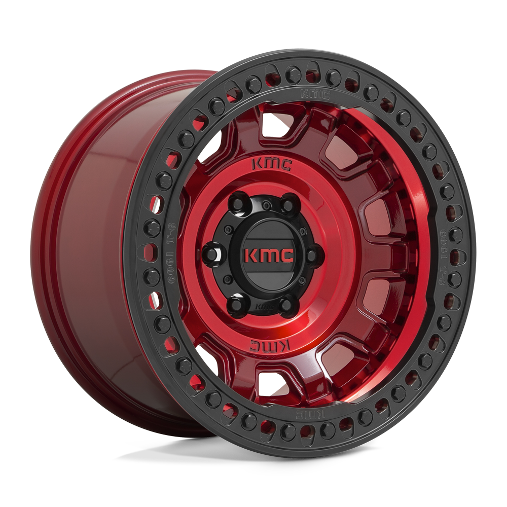 KMC Km236 Tank Beadlock 17X9 5X127 -15MM Candy Red